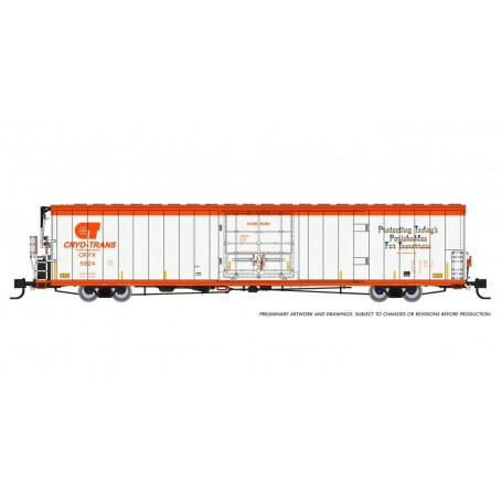 Rapido 567002 (N) Greenbrier 7780cuft Reefer: Cryo-Trans, CRYX - Single Car