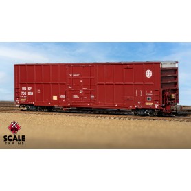 ScaleTrains Rivet Counter (N) Trinity 60' 7500 12' Plug-Door High-Cube Boxcar, BNSF /Circle Cross Logo