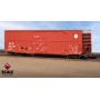 ScaleTrains Rivet Counter (N) Trinity 60' 7500 12' Plug-Door High-Cube Boxcar, BNSF /Circle Cross Logo/Conspicuity Stripes