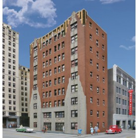 Walthers Cornerstone 3770 (HO) City Apartment Background Building -- Kit