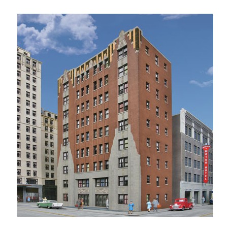 Walthers Cornerstone 3770 (HO) City Apartment Background Building -- Kit