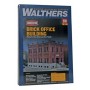 Walthers Cornerstone 4050 (HO) Brick Office Building -- Kit