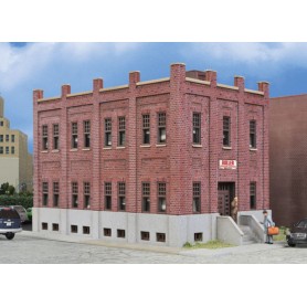 Walthers Cornerstone 4050 (HO) Brick Office Building -- Kit