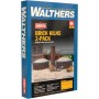 Walthers Cornerstone 4100 (HO) Brick Kilns 2-Pack -- Kit