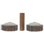 Walthers Cornerstone 4100 (HO) Brick Kilns 2-Pack -- Kit
