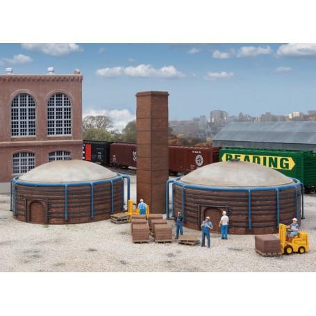 Walthers Cornerstone 4100 (HO) Brick Kilns 2-Pack -- Kit
