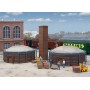 Walthers Cornerstone 4100 (HO) Brick Kilns 2-Pack -- Kit