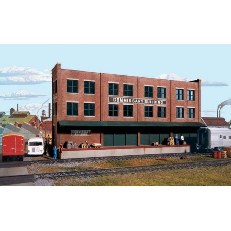 Walthers Cornerstone 3173 (HO) Commissary-Freight Transfer Background Building -- Kit