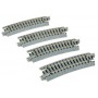 KATO 20-121 (N) 315mm (12 3/8") Radius 15º Curve Track [4 pcs]