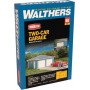 Walthers Cornerstone 3793 (HO) Two-Car Garage -- Kit