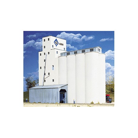 Walthers Cornerstone 3225 (N) ADM(R) Grain Elevator -- Kit