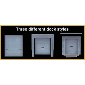 Walthers Cornerstone 3268 (N) Truck and Railroad Docks -- Kit