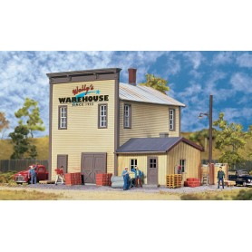 Walthers Cornerstone 3654 (HO) Wally's Warehouse -- Kit (Main Building)