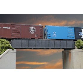 Walthers Cornerstone 4501 (HO) 50' Single-Track Railroad Through Girder Bridge -- Kit