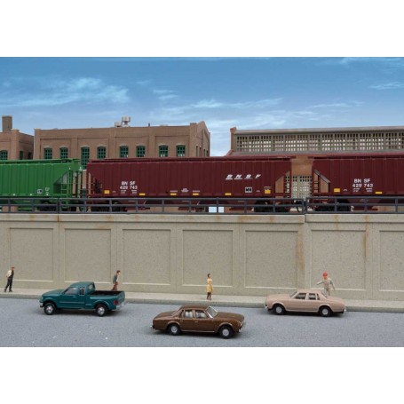 Walthers Cornerstone 3882 (N) Urban Retaining Walls -- Kit
