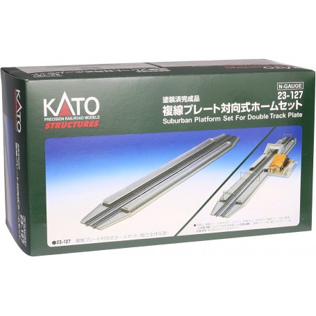 KATO 23-127 (N) Platform Set for Double Track Plate