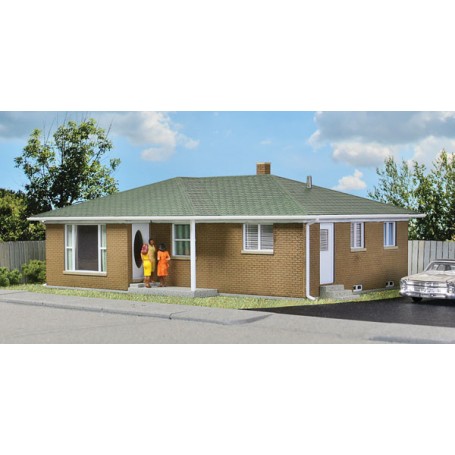 Walthers Cornerstone 3777 (HO) Ranch Tract House -- Kit