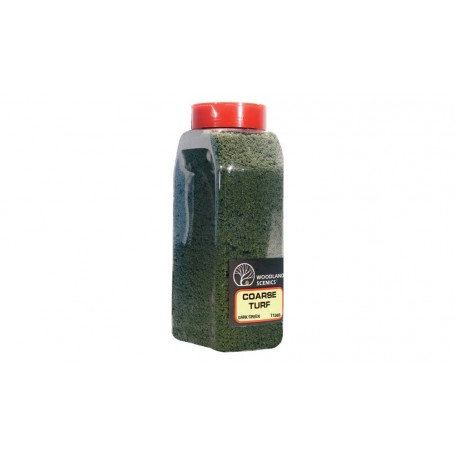 Woodland Scenics T1365 (A) Coarse Turf Dark Green Shaker - 57.7 in3 (945 cm3) 32 oz