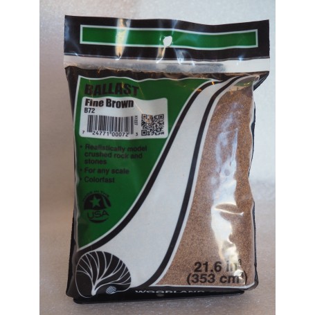 Woodland Scenics B72 (HO) Ballast - Fine - 12oz 340g -- Brown