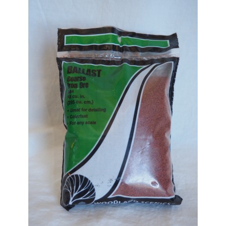 Woodland Scenics B84 (HO) Ballast - Coarse - 12oz 340g -- Iron Ore