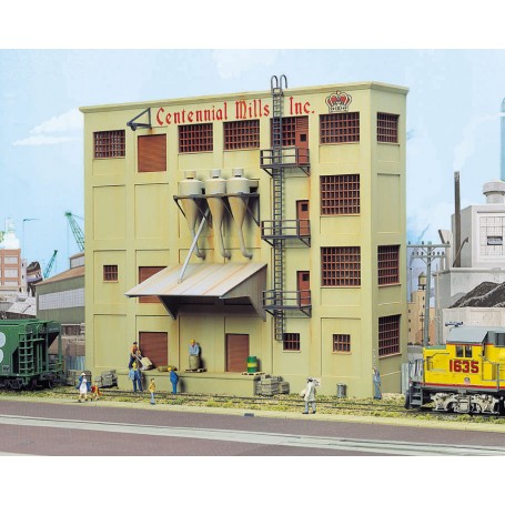 Walthers Cornerstone 3160 (HO) Centennial Mills Background Building -- Kit