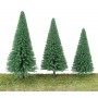 Walthers SceneMaster 1180 (A) Pine Trees pkg(10) -- 3-3/8 to 5-1/2" 8 to 14cm w/Pin Base