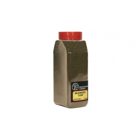 Woodland Scenics T1350 (A) Blended Turf - shaker 32 oz - Earth Blend