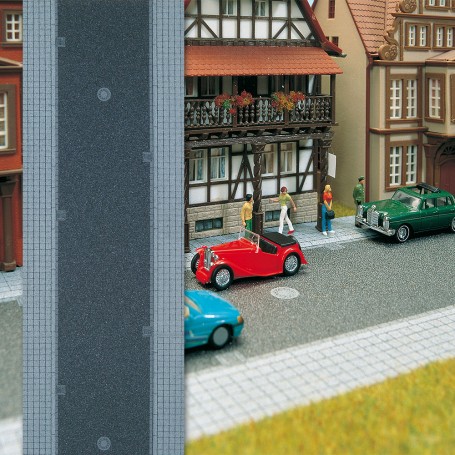 BUSCH 6038 (HO) Town Street -- 1m x 110mm