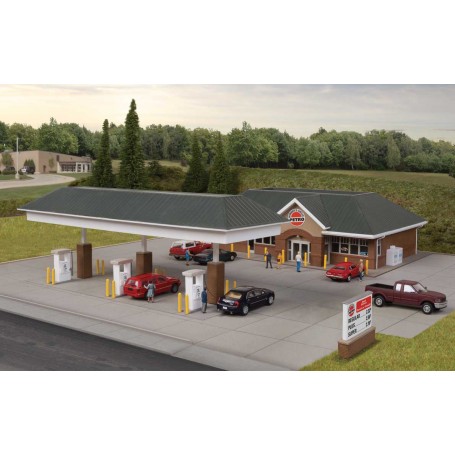Walthers Cornerstone 3537 (HO) Modern Gas Station -- Kit