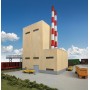 Walthers Cornerstone 3901 (HO) Recovery Boiler House - Superior Paper -- Kit
