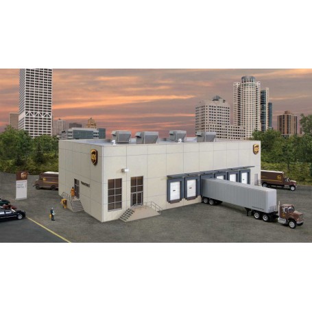 Walthers Cornerstone 4110 (HO) UPS® Hub with Customer Center -- Kit