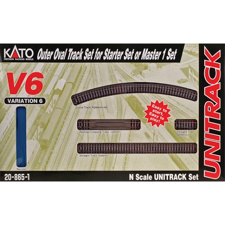 KATO 20-865 (N) V6 Outer Oval Track Set for Starter Set or M1 Set