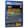 Walthers Cornerstone 4520 (HO) 109' Single-Track Pratt Deck Truss Railroad Bridge -- Kit
