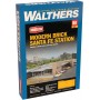 Walthers Cornerstone 4064 (HO) Modern Brick Santa Fe Station -- Kit