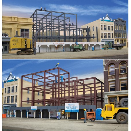 Walthers Cornerstone 3761 (HO) Skyscraper Construction Site -- Kit