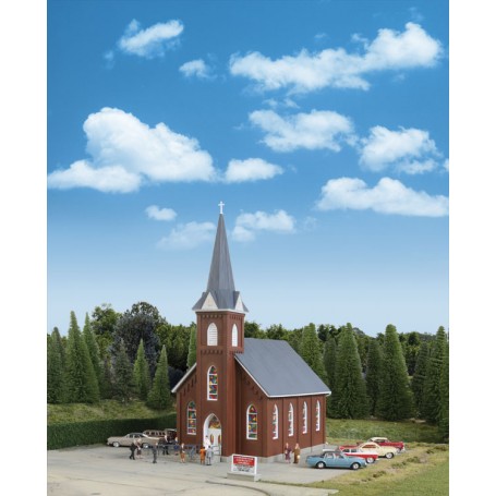 Walthers Cornerstone 3496 (HO) Brick Church -- Kit