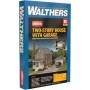 Walthers Cornerstone 3792 (HO) Two-Story House with Garage -- Kit