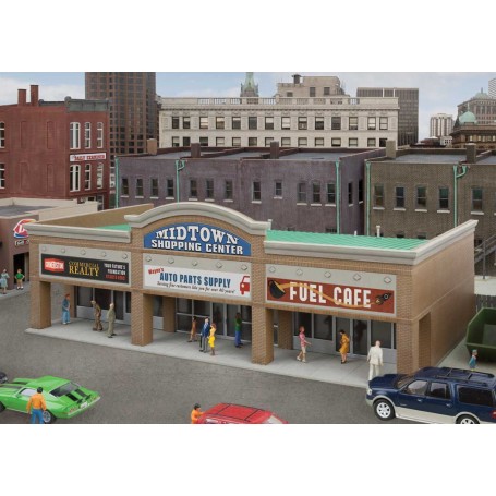 Walthers Cornerstone 4116 (HO) Modern Shopping Center II -- Kit