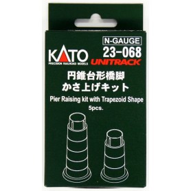 KATO Unitrack 23-068 (N) Pier Raising Kit with Trapezoid Shape, 5 Pcs.