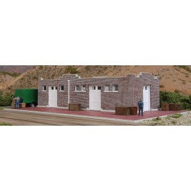 Walthers Cornerstone 4056 (HO) Brick Mission-Style Santa Fe Freight House -- Kit