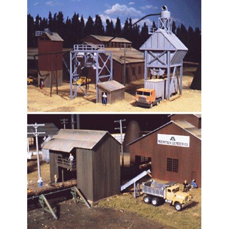 Walthers Cornerstone 3144 (HO) Sawmill Outbuildings -- Kit