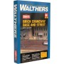 Walthers Cornerstone 4097 (HO) Brick Craneway Base and Street 3-Pack