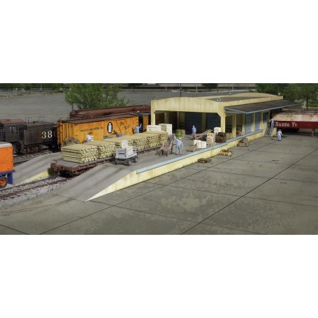Walthers Cornerstone 2918 (HO) Open Air Transload Building -- Kit