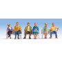 Walthers SceneMaster 6058 (HO) Seated People pkg(6) -  Set 2