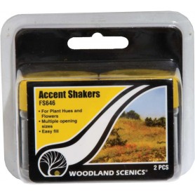 Woodland Scenics FS646 (A) Field System -- Accent Shakers pkg(2)
