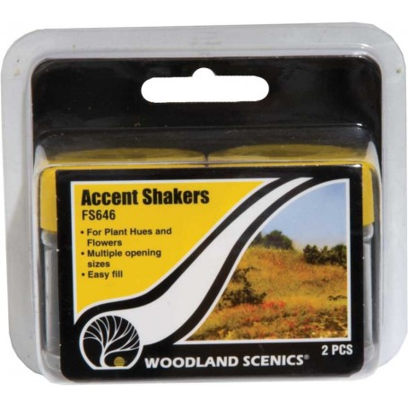 Woodland Scenics FS646 (A) Field System -- Accent Shakers pkg(2)