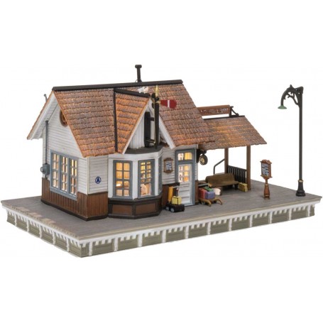 Woodland Scenics BR4942 (N) The Depot - Built-&-Ready® Landmark Structures®-- Assembled