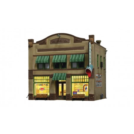Woodland Scenics BR5053 (HO) Dugan's Paint Store - Built-&-Ready® Landmark Structures®-- Assembled