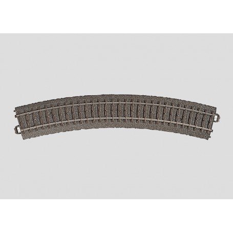 Märklin 24430 (HO) 3-Rail C Track -- R4 Curved 579.3 mm / 22-13/16" / 30°