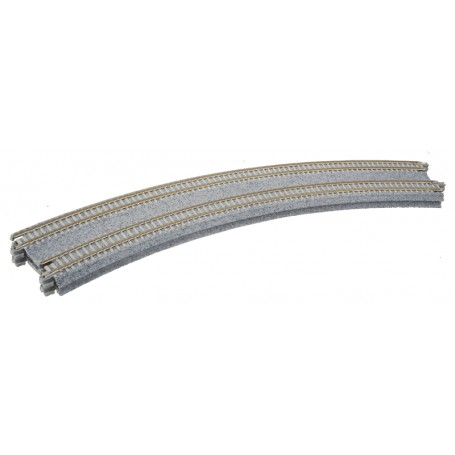KATO 20-181 (N) CT Double Track Superelevated Curve Track -- Radius 45 degrees, 15"/19" (381mm/414mm) pkg(2)
